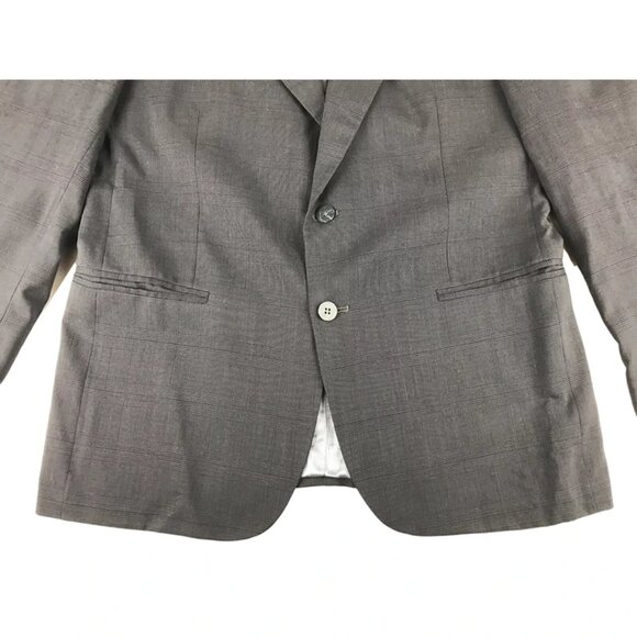 Jean Paul Germain Mens Black Wool Inner Pockets Notch Collared Blazer Size 40 R - Picture 3 of 11